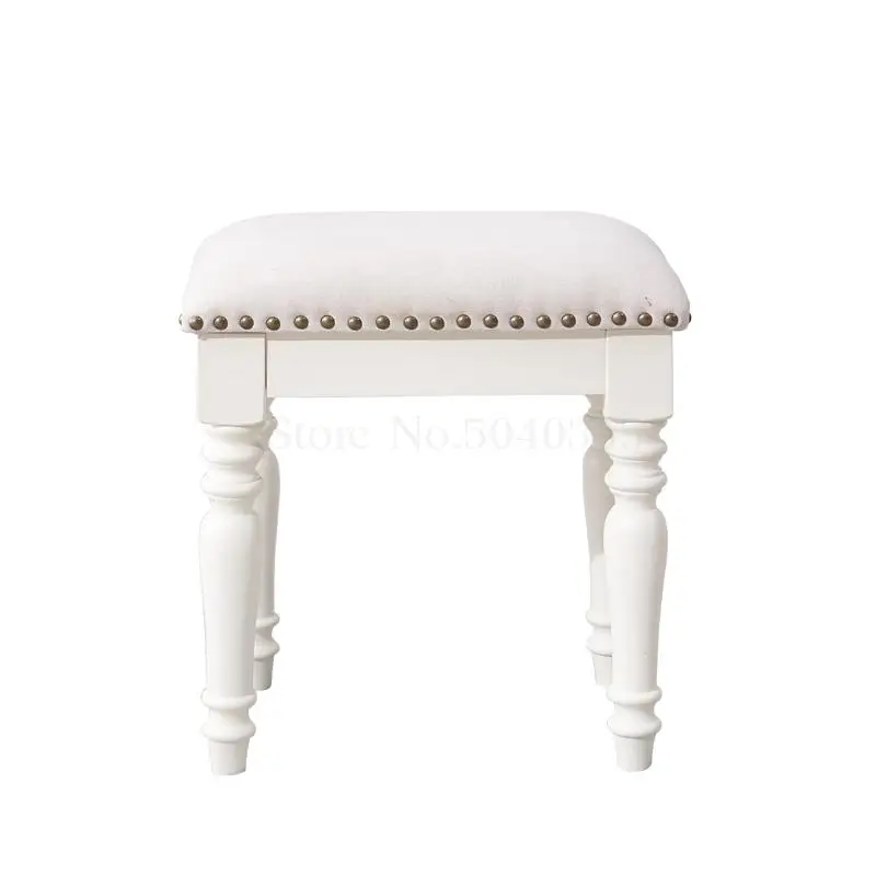 Американский туалетный стул для спальни из цельного дерева макияжа дома менять