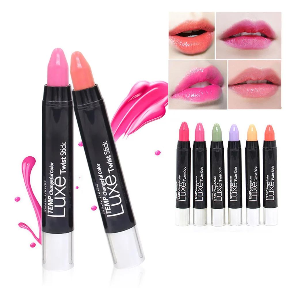 Музыка цветок вода Губы прозрачный измененный цвет бальзам для губ увлажняющий