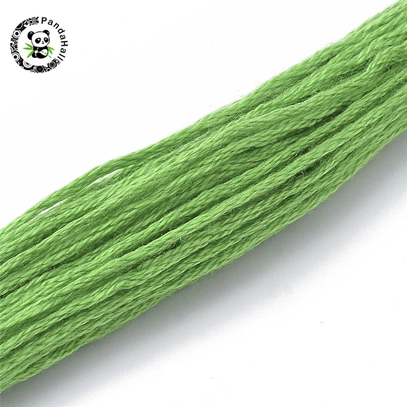 

8mx100 skeins/box Mixed Color Cotton Cord Embroidery Thread for Jewelry Making Necklace Rope String 200x160mm about 8m/skein