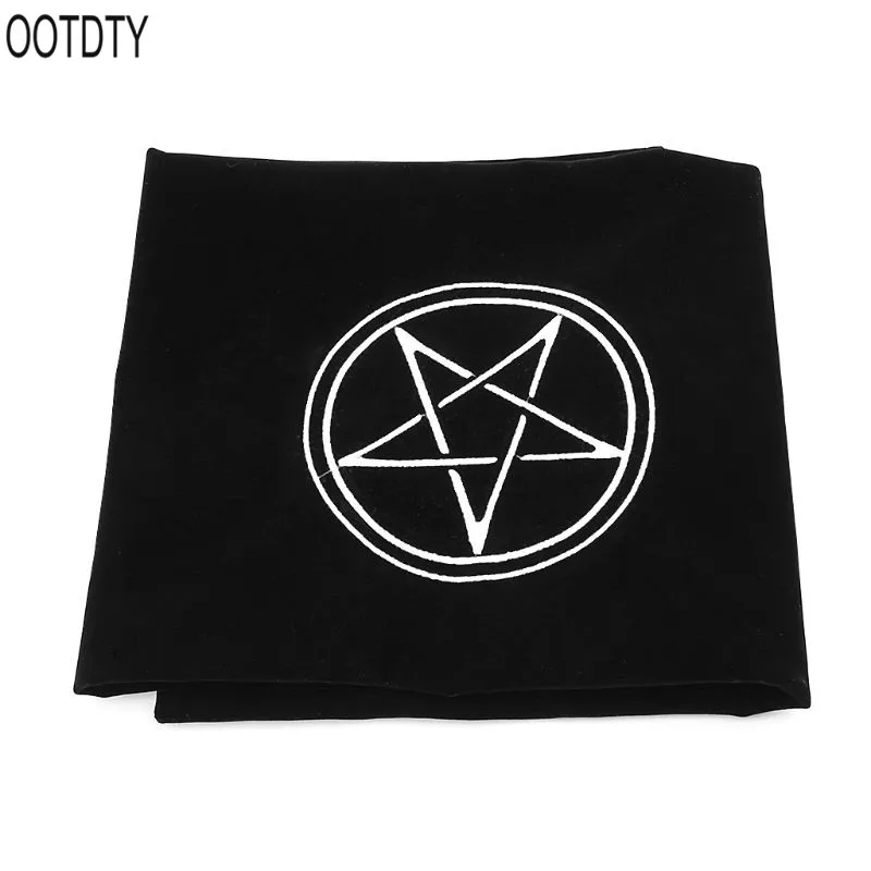 80*80cm Velvet Tarot Tablecloth Altar Wicca Pentacle Sun Embroidery Board Game | Спорт и развлечения