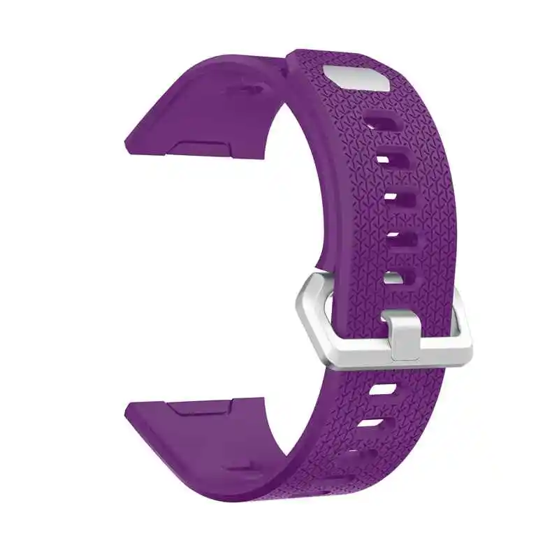 Purple Joyozy умные Аксессуары Силиконовый браслет для Fit bit ремешок на запястье Браслет замена маленький большой размер для Fitbit ионная полоса - Цвет ремешка: Purple