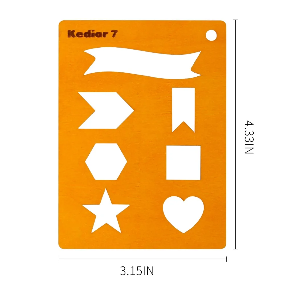 Пуля аксессуары для журналов 12 штук деревянный планировщик трафарет и