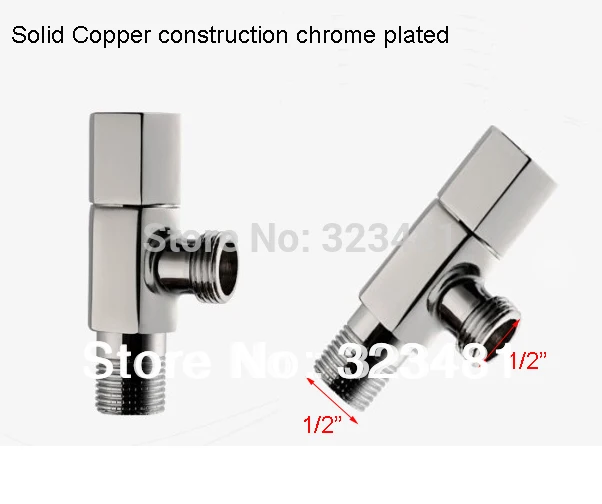 2 шт./лот высококачественный латунный угловой клапан для ванной комнаты туалета