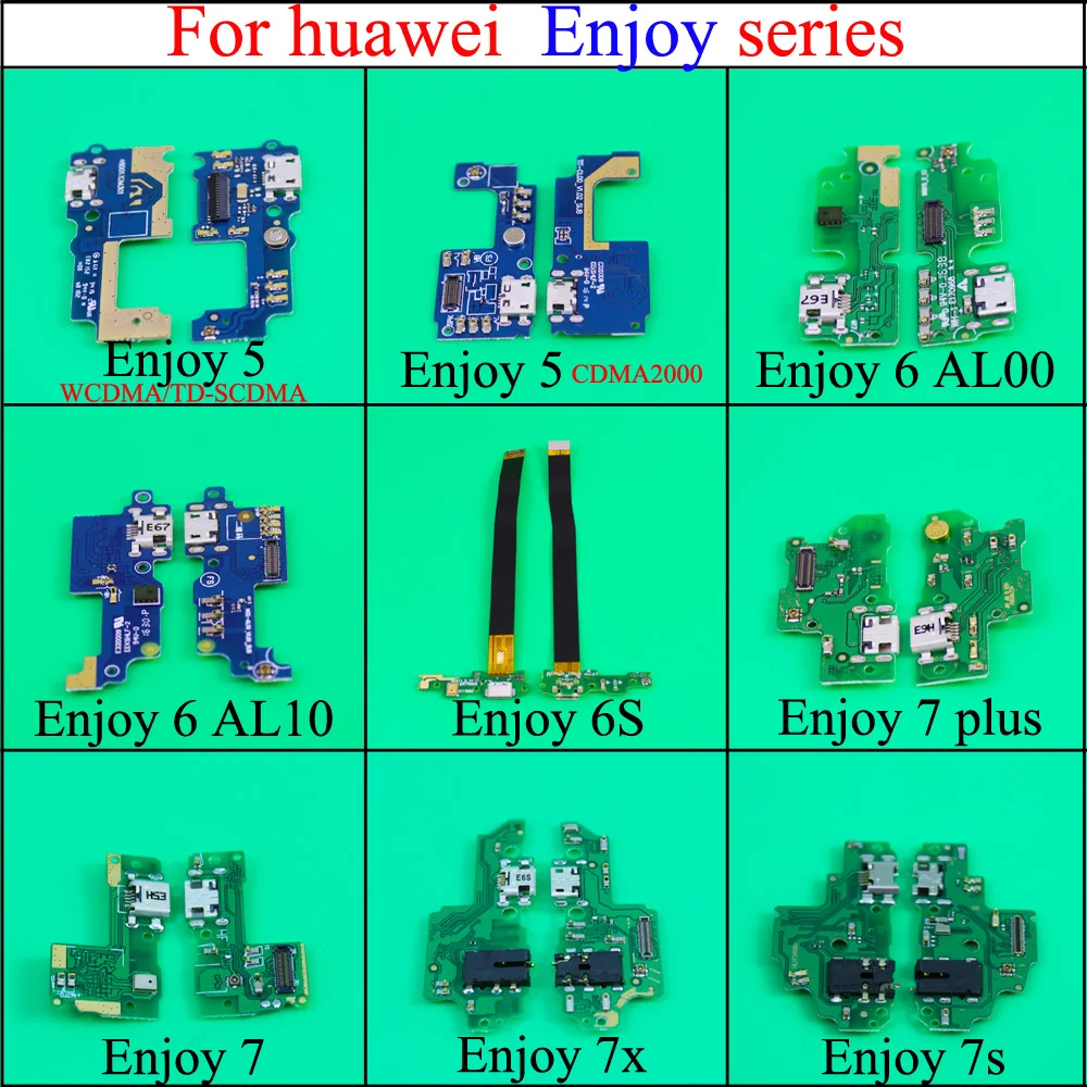 

YuXi for Huawei Enjoy 5 6 7 6s 7s 7x 7plus / TIT-AL00 USB Charger Charging Port Dock Connector Flex Cable Module Board