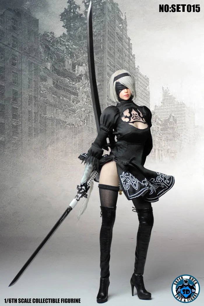 SUPERDUCK 1/6 НИР автоматов YoRHa № 2 Тип B SET015 для phicen S10D S04B | Игрушки и хобби