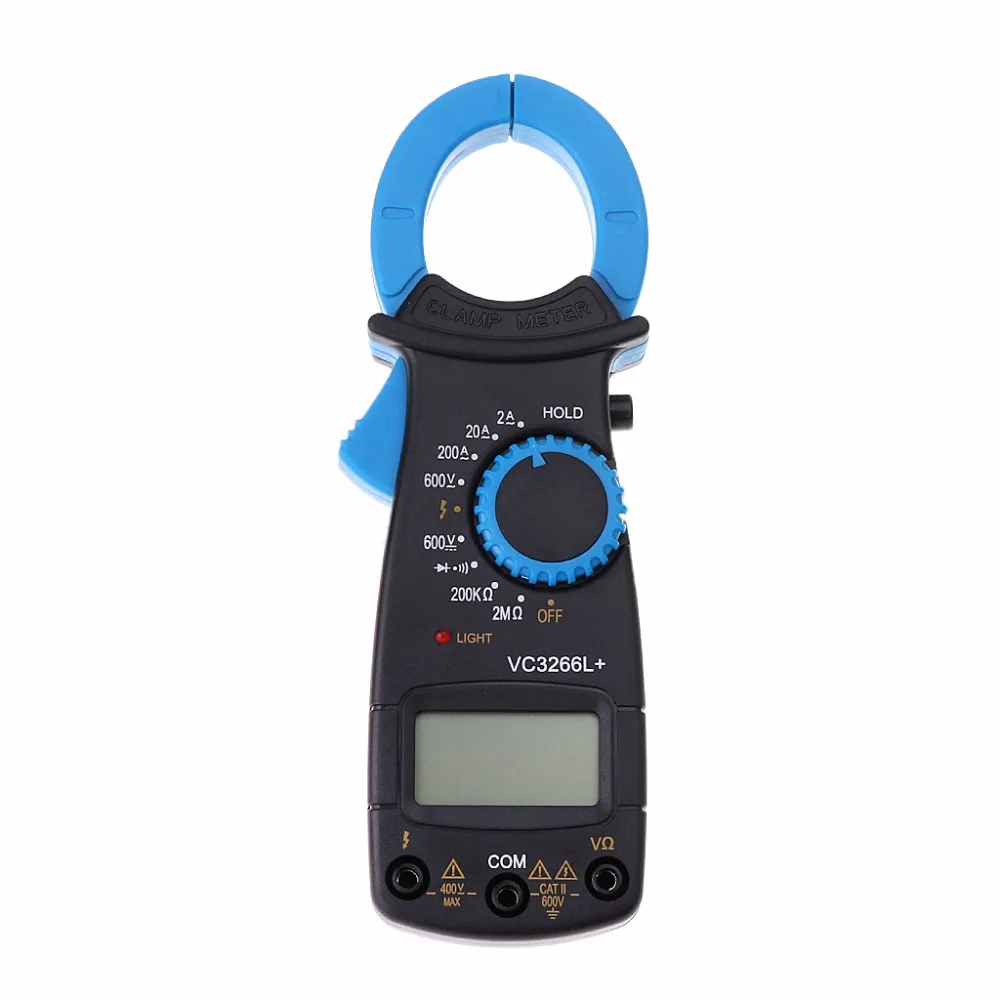 VC3266L + цифровой мультиметр зажим AC/DC Напряжение Ампер Ом электронный измеритель
