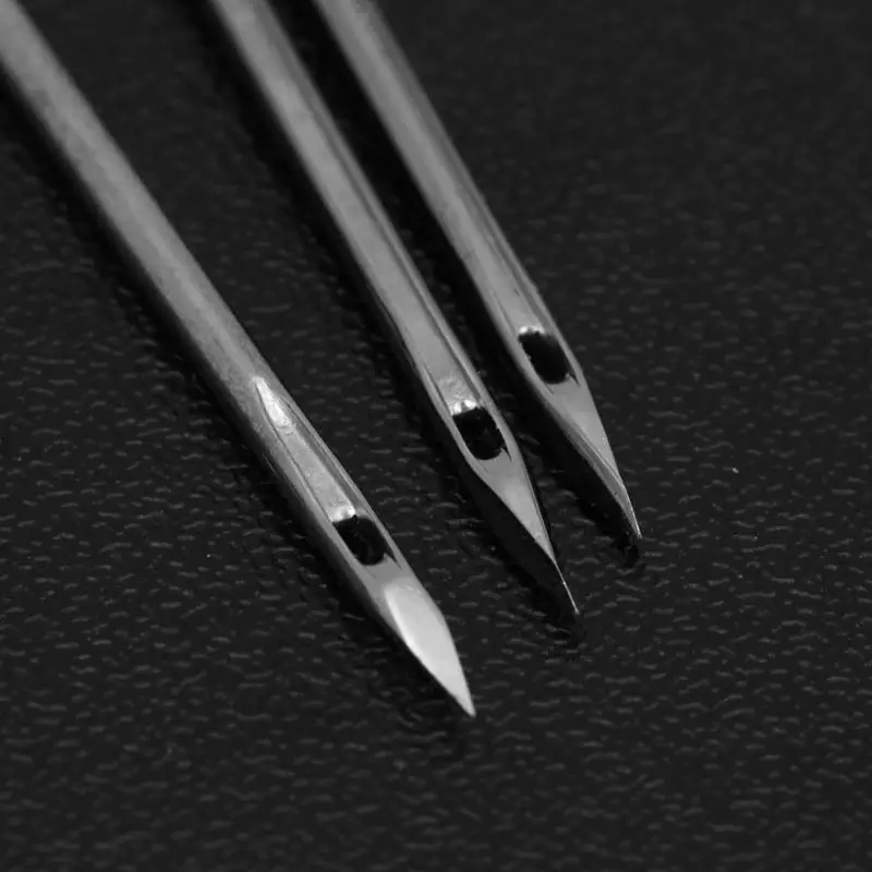 3 шт./компл. Автоматическая блокировка стежка швейная шило алмазные наконечники игл кожи крафт бумага инструмент для ремонта Leather игла швейной инструменты