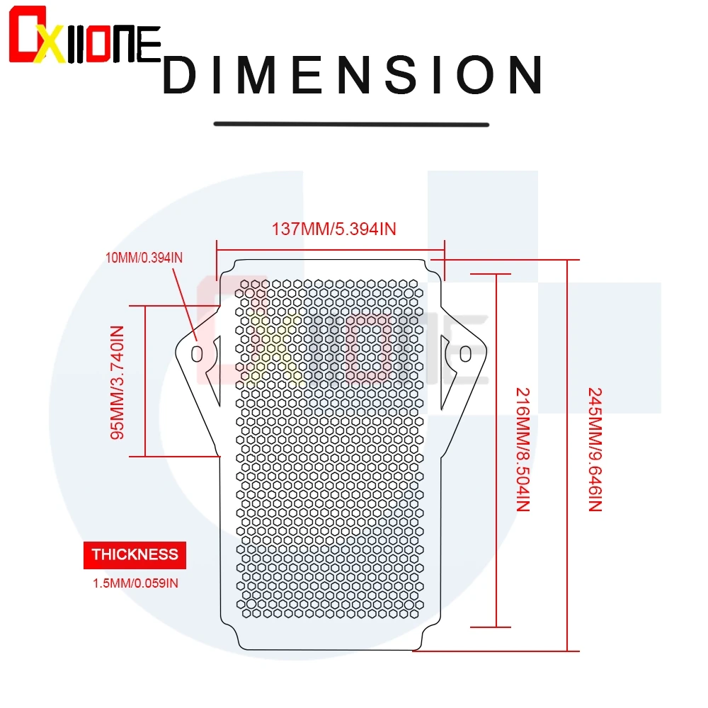 

Motorcycle CNC Aluminum Radiator Side Protective Parts Cover Grill Guard Grille Protector For Ducati Super Sport 939S 2017-2018