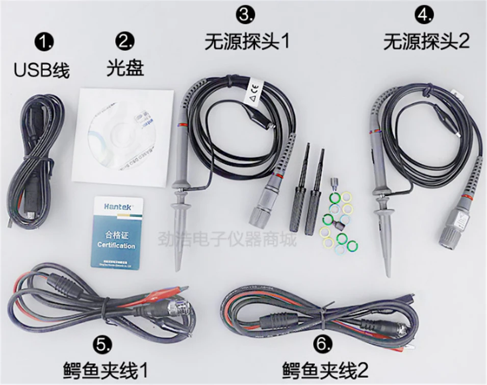 Hantek 6254BC Hantek6074BC Hantek6104BC Hantek6204BC ПК USB осциллограф 4 CH 250 МГц 1GSa/s функция