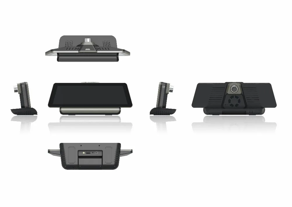 CARRVAS Android 5,0 DVR автомобильный навигатор 9,88 дюймов 1600*400 HD 1080P Автомобильный gps навигатор с камерой WiFi Bluetooth g-сенсор FM DVR
