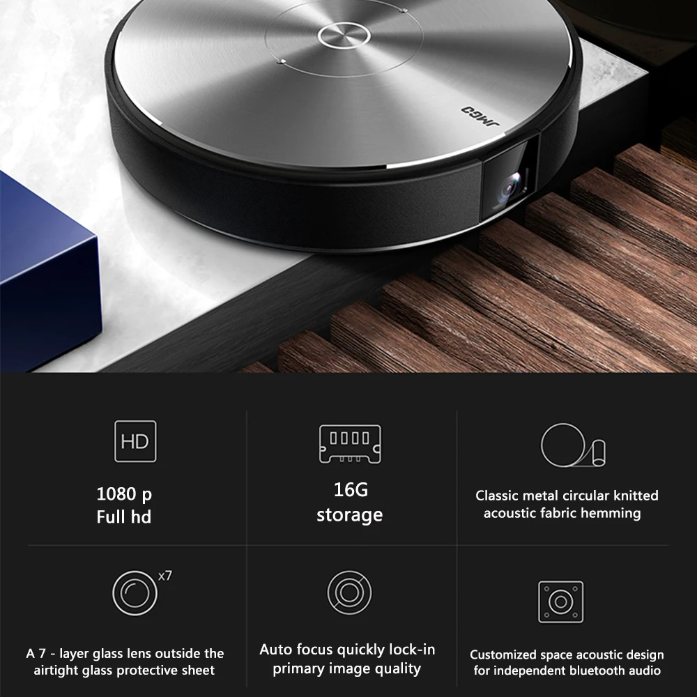 JmGO N7L светодиодный проектор Full HD 1980x1080 домашний кинотеатр 3D 1080P 300 дюймов Bluetooth android проектор wifi проектор DLP проектор