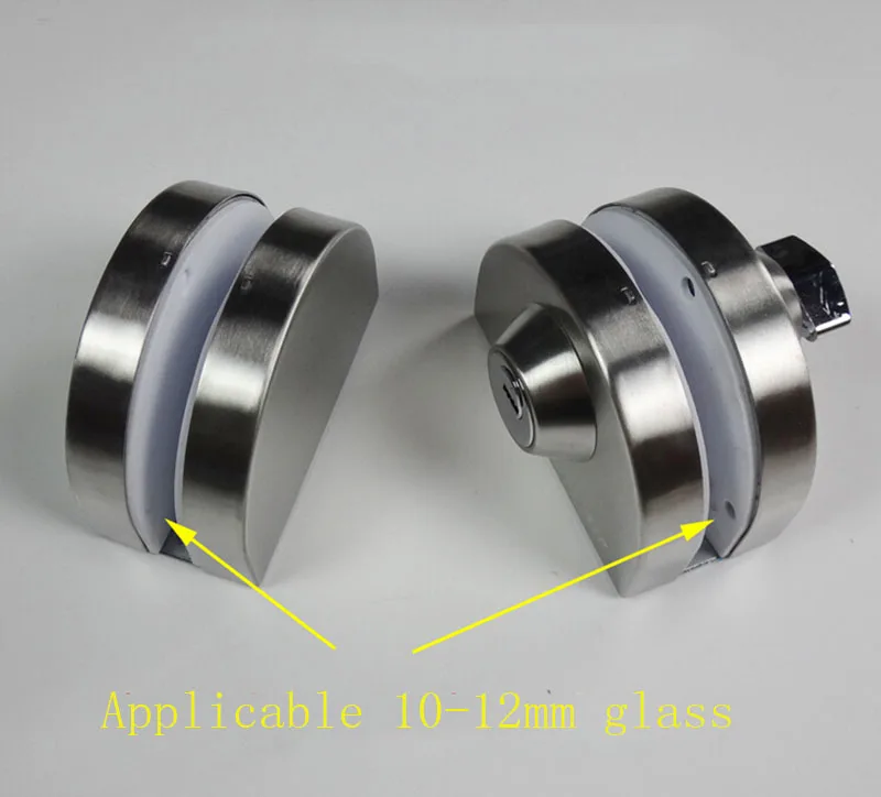 Раздвижной центральный стеклянный дверной замок 304 нержавеющая сталь без