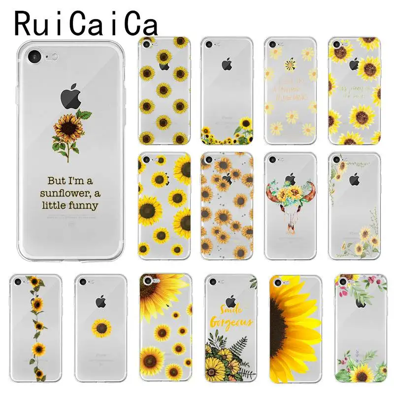 Ruicaica Милый Летний чехол для iPhone 5 5Sx 6 7 7plus 8 8Plus X XS MAX XR|Чехлы-накладки| |