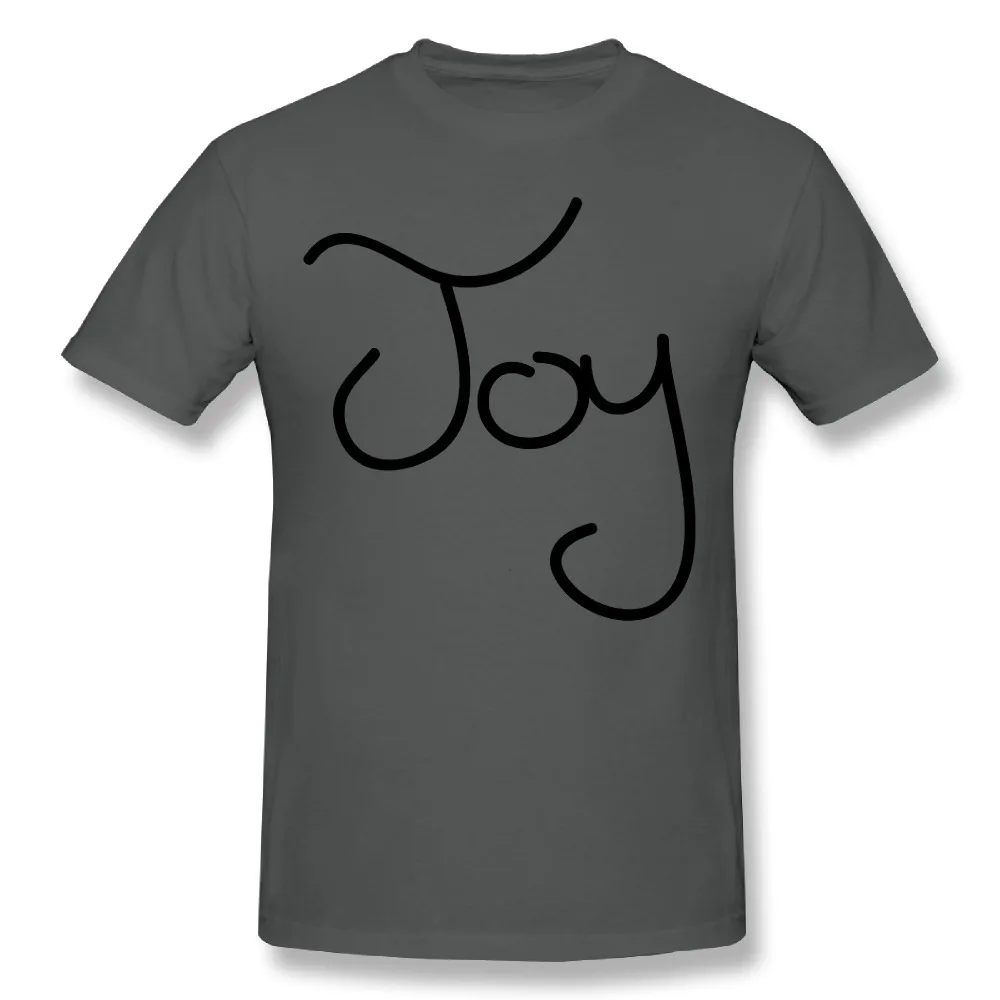 Мужские высококачественные хлопковые футболки Joy с круглым вырезом и коротким
