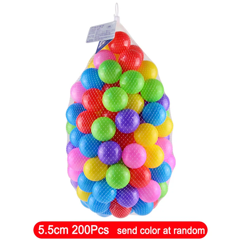5.5cm 200pcs 7c Новая детская игрушка мячи для сухого бассейна серии океана мяч мультфильм играть складной бассейн детские игрушки палатка для океанских шариков спортивная игрушка для игр на открытом воздухе - Цвет: 5.5cm 200pcs 7c