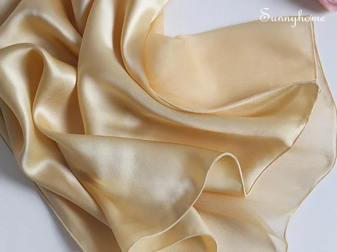 Aztec Женский Осенний модный свитер hijabs100 % Сатиновые шелковые золотистые шарфы и