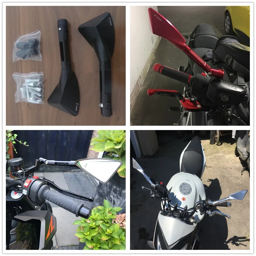 

Алюминиевые боковые зеркала для мотоцикла, зеркало заднего вида для HONDA CBR650F CB650F CBF1000 VF750S Saber VFR750 VFR800 F