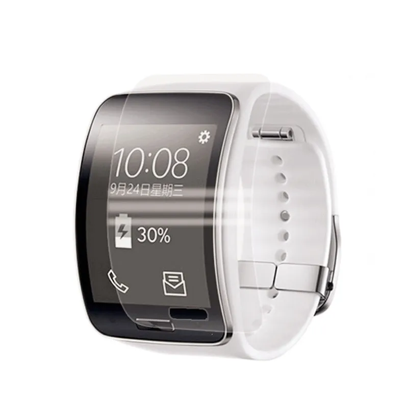 (Не закаленное стекло) 10 шт./лот прозрачная защитная пленка для samsung Gear s r750 |
