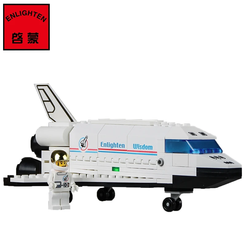 Космический челнок открытие строительные блоки 3D модель самолета просветить