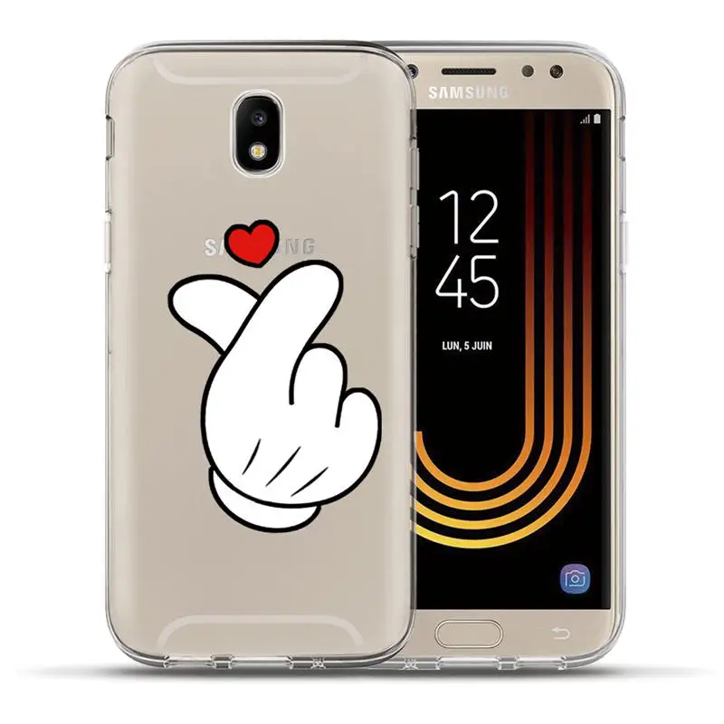 Милый чехол с принтом Микки и Минни для samsung Galaxy J3 J5 J7 J2 Pro J6 Prime G530 милого чехол из ТПУ с изображением героев мультфильмов чехол Etui