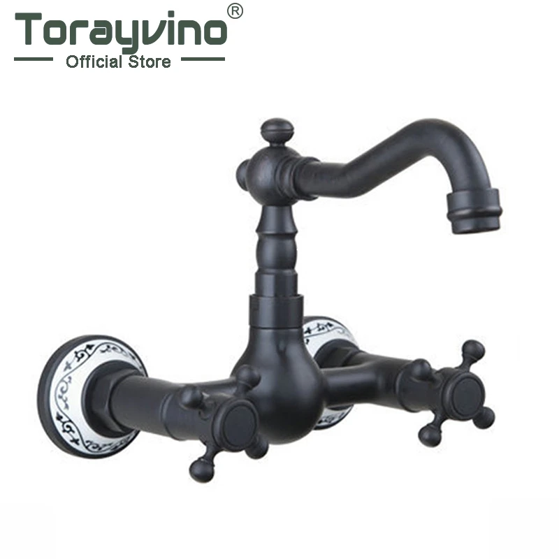 Torayvino поворотный носик сосуд тщеславие ванна Torneira настенный масло втирается