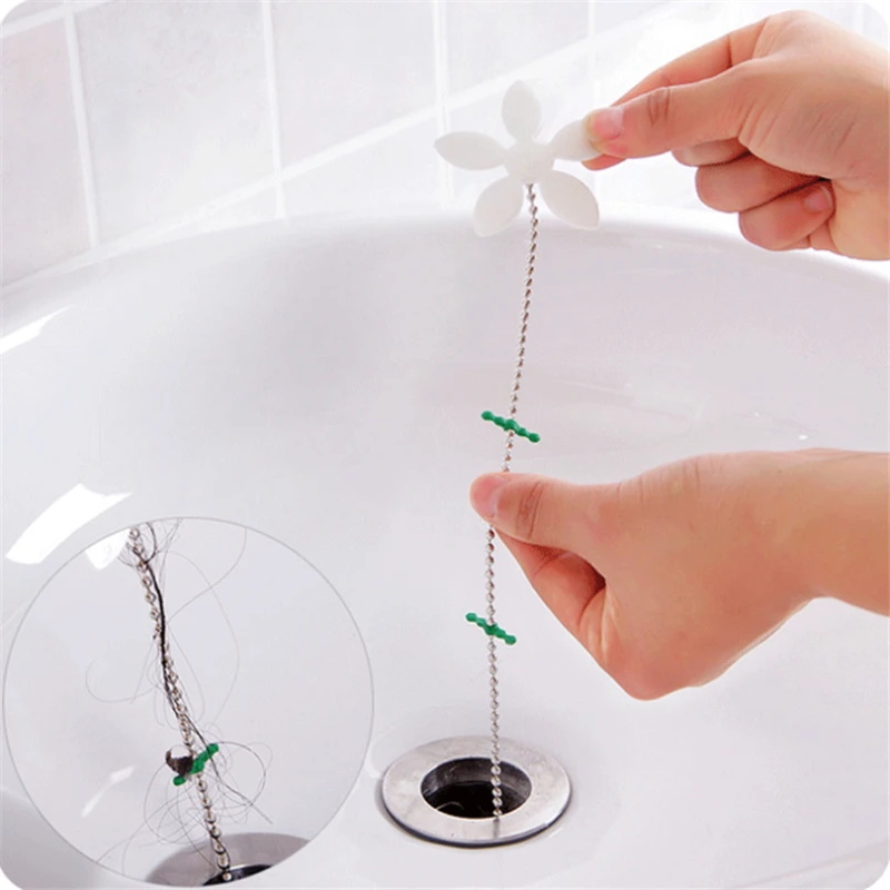 4Pcs/lot Drain Hair Wig Removal Clog Tools Bathroom Hair Sewer Outlet Kitchen Sink Anti Clogging Floor Toilet Cleaner Filter
