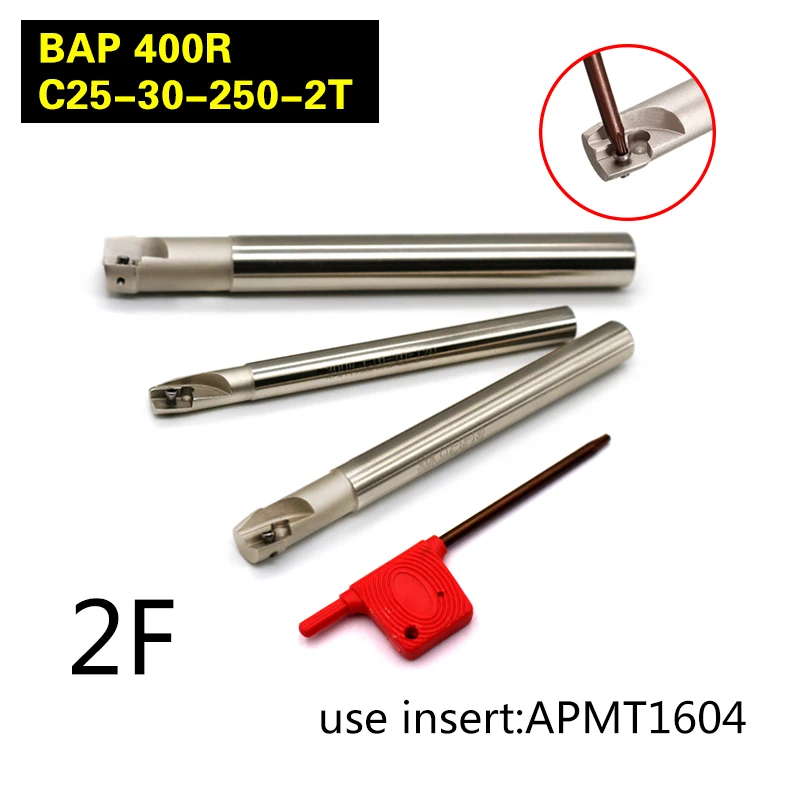 BAP 400R C25 30 250 2T инструмент фреза держатель для APMT1604 + 1 шт ключ дюймовый стандарт T15