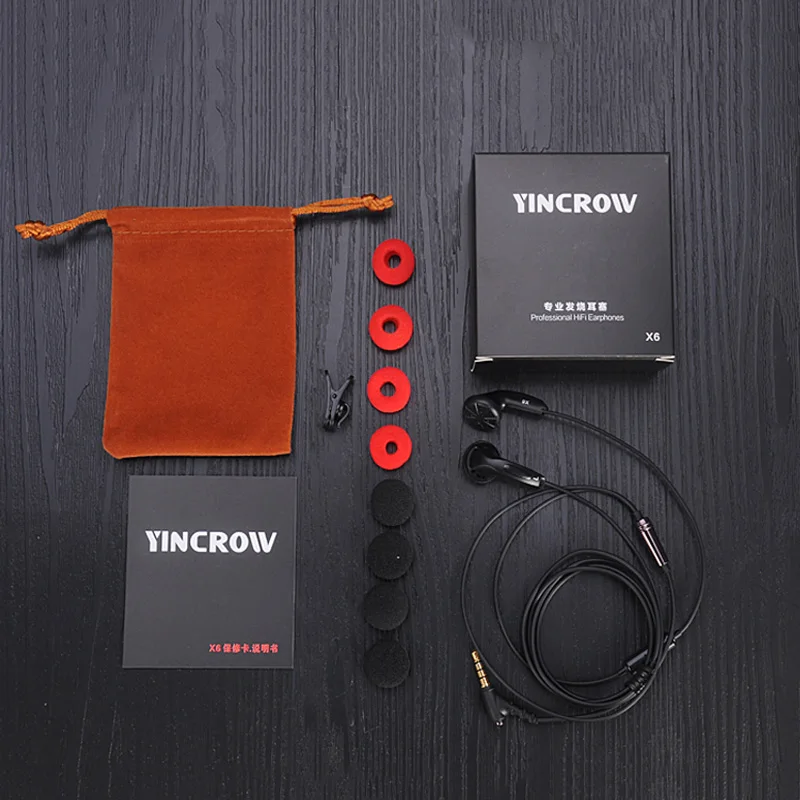 Новинка Внутриканальные наушники YINCROW X6 с плоской головкой 3 5 мм из био целлюлозы