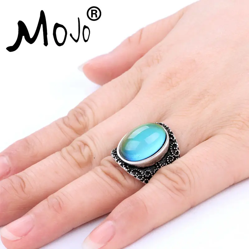 размер 8 марочные кулака большой камень кольцо посеребренной способа высокого