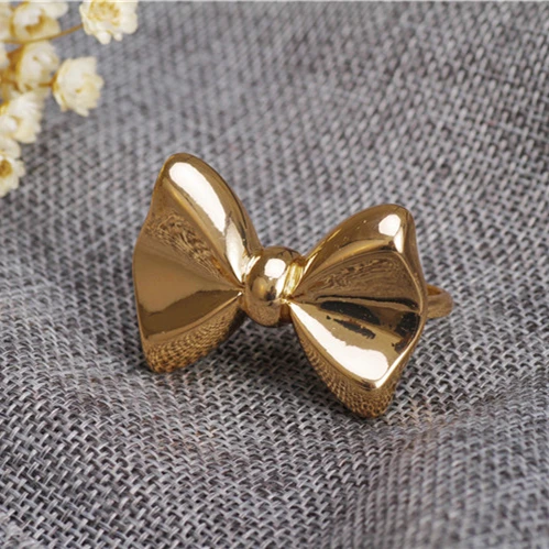 Новое популярное модное женское кольцо с двумя пальцами и бантом - купить по