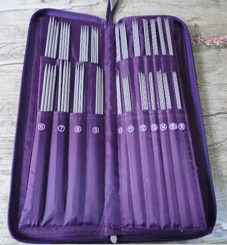 

Stainless Straight Needles Set Weave Stitches Knitting Craft Knitting Tools Needlework Kits Ring Crochet Hooks Sewing Needles 50
