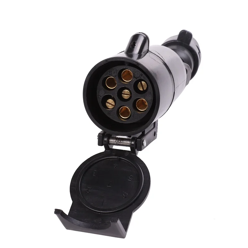 Автозапчасти 7 Pin маленький круглый Штепсель для автофургона до пластиковый