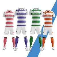 2019 diy custom sublimation blank football uniforms kit free design soccer team shirt tops quick dry breathable soccer jerseys