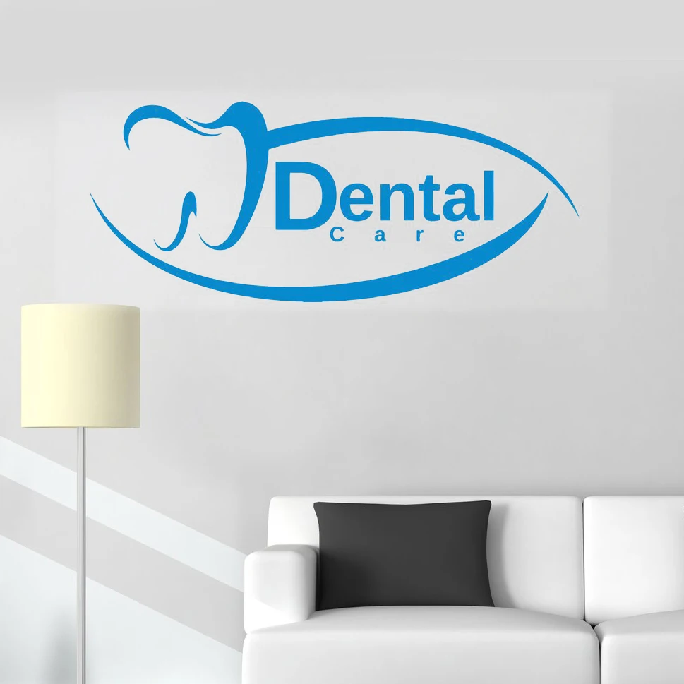 

Dental Sign Wall Decals Vinyl Window Decals Dentist Clinic Wall Stickers Art Mural Removable Vinilos Paredes H267