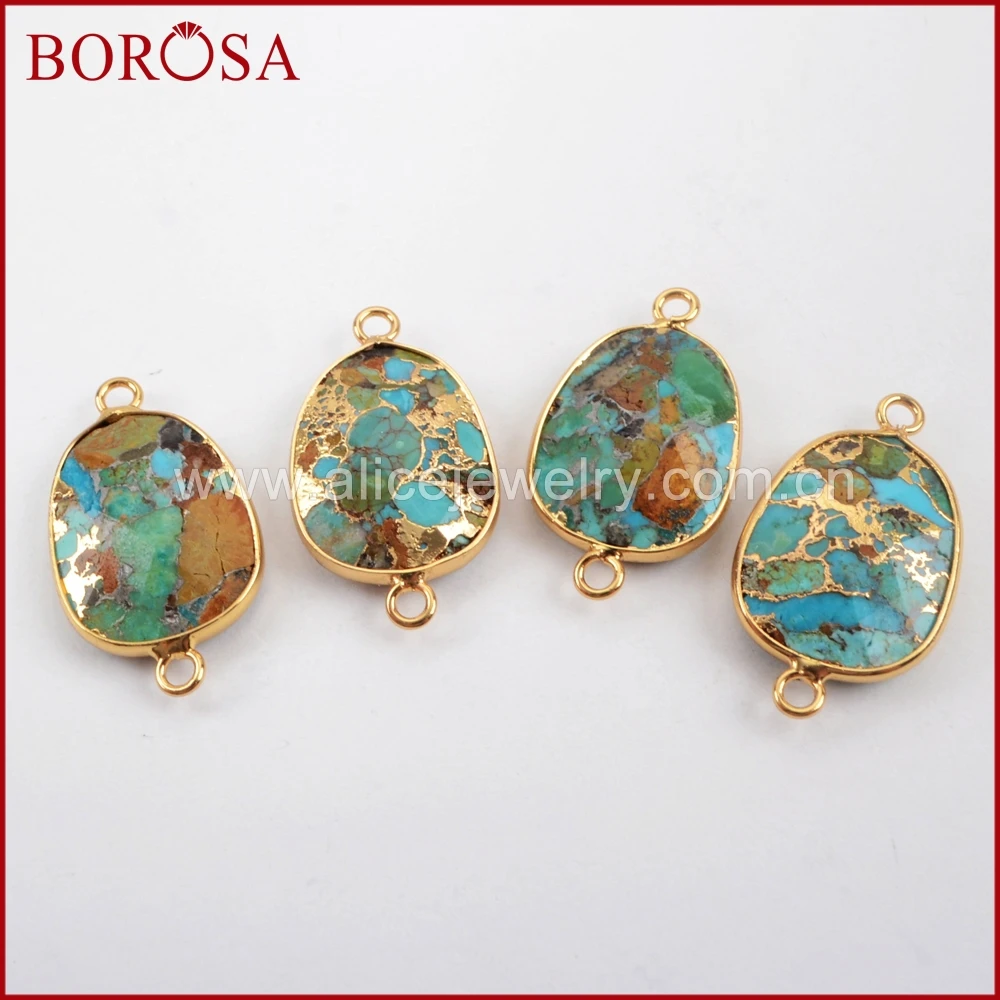 BOROSA 5/10 шт. золотого цвета свободная форма медная фоторазъем медный натуральный