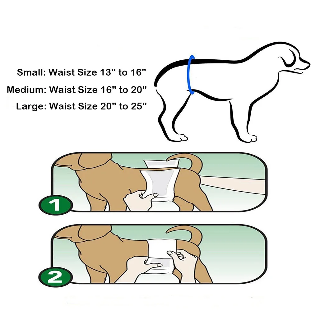 Моющиеся Многоразовые подгузники для домашних питомцев тканевые собак