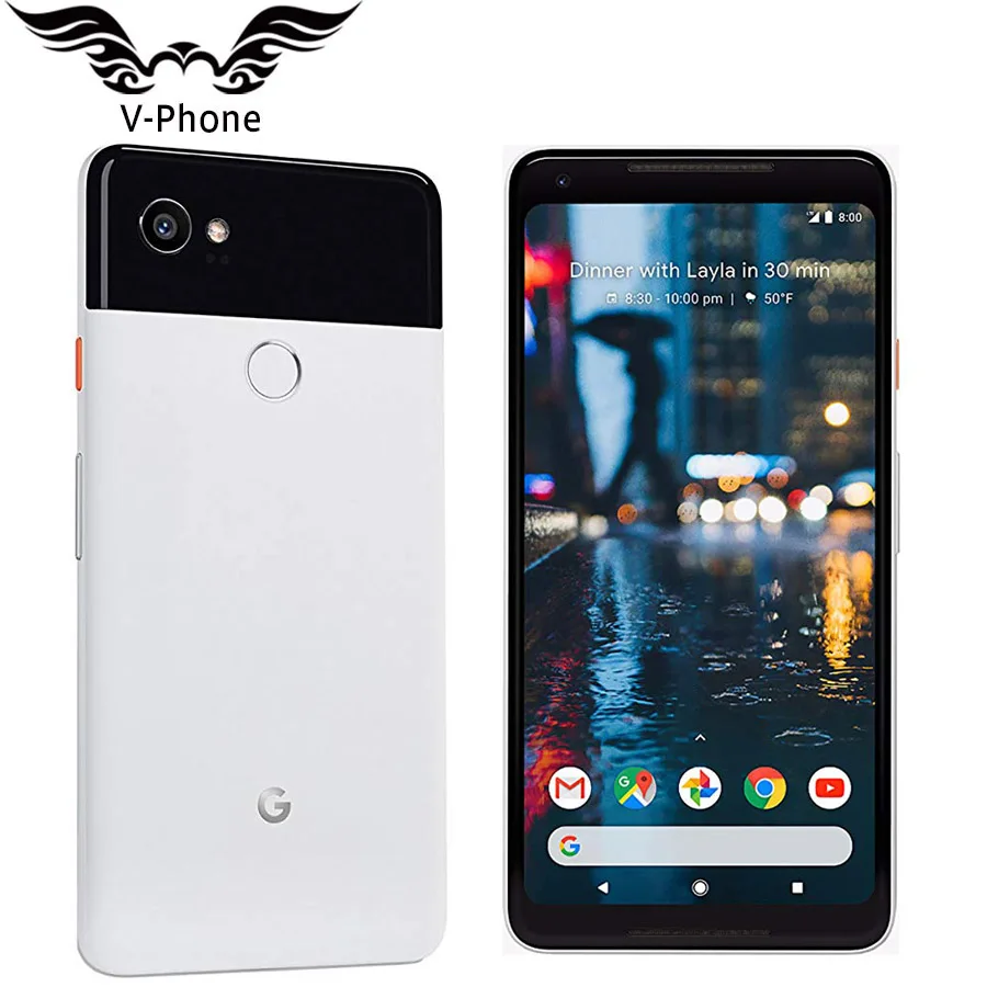 New Original 6 inch EU Version Google Pixel 2 XL Global Mobile Phone Snapdragon 835 Octa Core 4GB 128GB 4G LTE NFC EU Phone