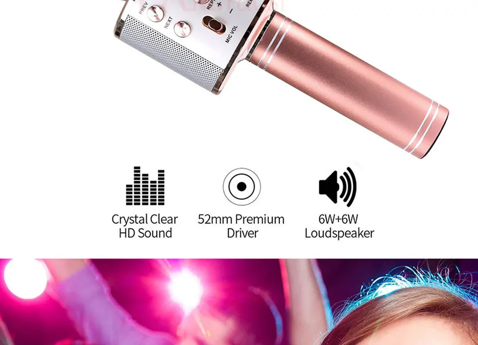 WS 858 беспроводной bluetooth микрофон профессиональный караоке динамик consender WS858 ручной микрофон Радио Студия Запись микрофон