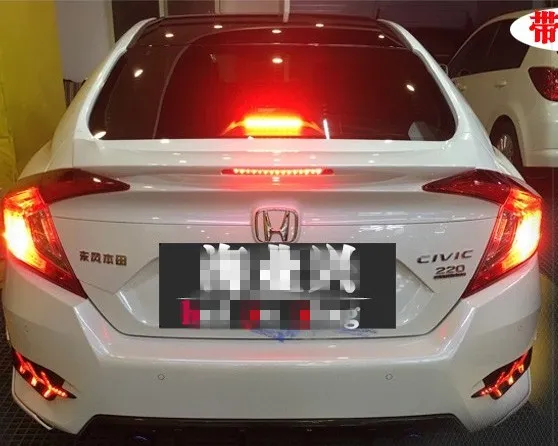 2015 2016 2017 2018 новый спойлер для honda civic от праймера или черного белого цвета краска ABS
