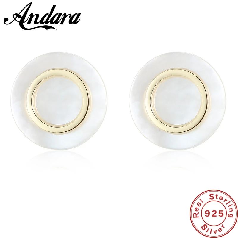

Simple 2018 New Sea Shell Pearl Stud Earrings For Young Lady Women Genuine 925 Pure Sterling Silver Fashion Jewelry