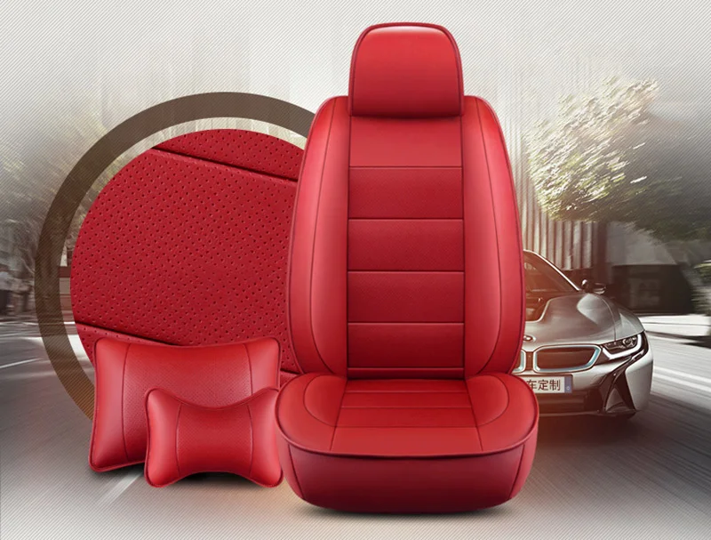 Кожаный чехол для автомобильного сиденья из воловьей кожи для Volkswagen VW Magotan Golf Tiguan Scirocco Touareg Phaeton Beetle Caddy