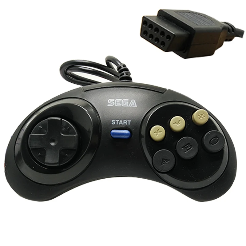 Plug 9 Pin Game Controller For SEGA Classic Gamepad and for Console Gaming TV Player Joystick with Handle 2 model | Электроника