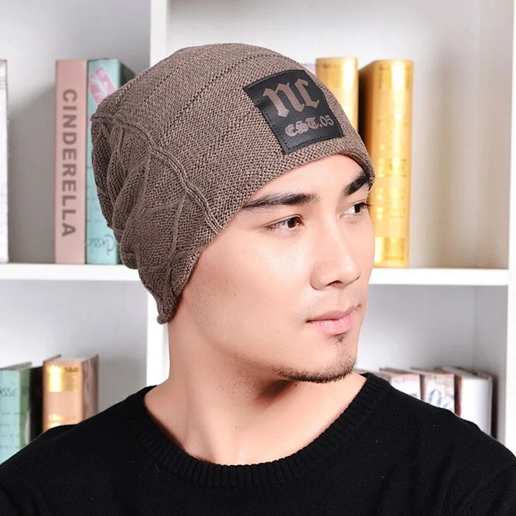 2016 Прямые Продажи Шерсти Шапочки Мода Зима Новая Маркировка Вязание Увеличить