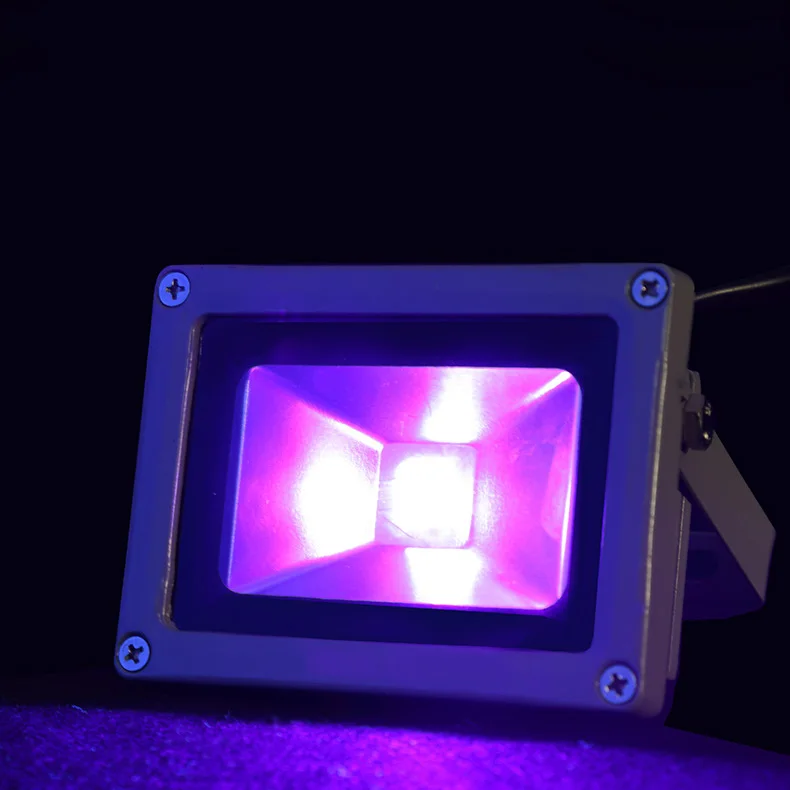 10W/20W/30W/50W UV LED Flood Light Ultra Violet Waterproof IP65 Neon Glow Pet Urine Detector Lamp Blacklight Dance Party Plug | Лампы и