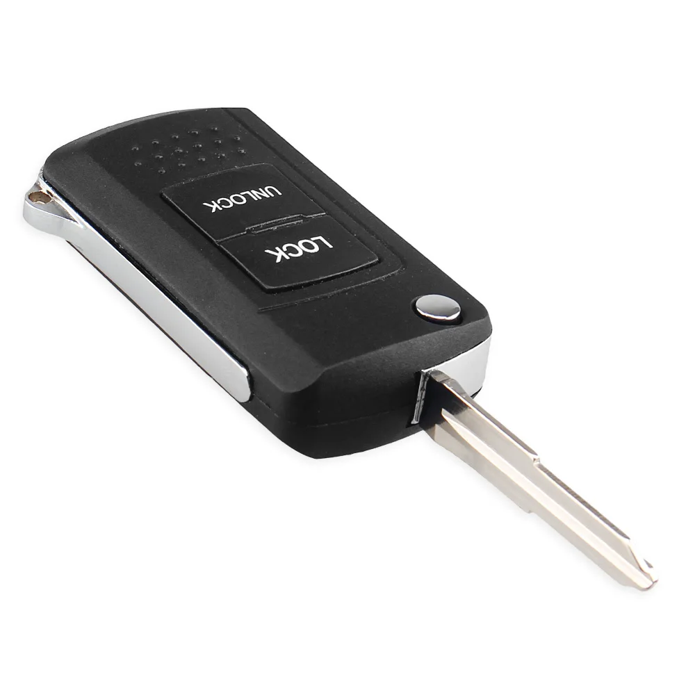 KEYYOU 2 кнопки дистанционного флип складной ключ оболочки брелок чехол без ключа для Mitsubishi Lancer Montero Pajero Диаманте