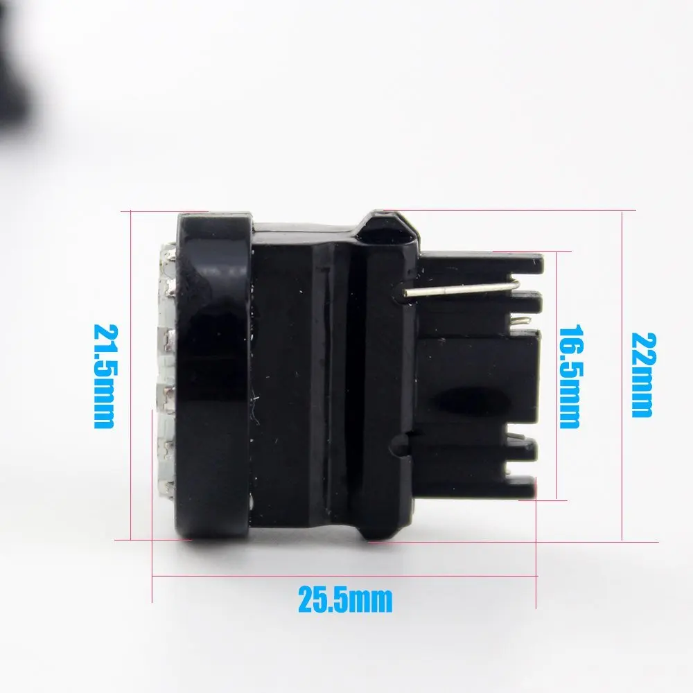 YM E Bright 2 шт. 3157 P27/5 Вт 3156 P27W T25 1206 22 SMD светодиодная лампа поворота резервная