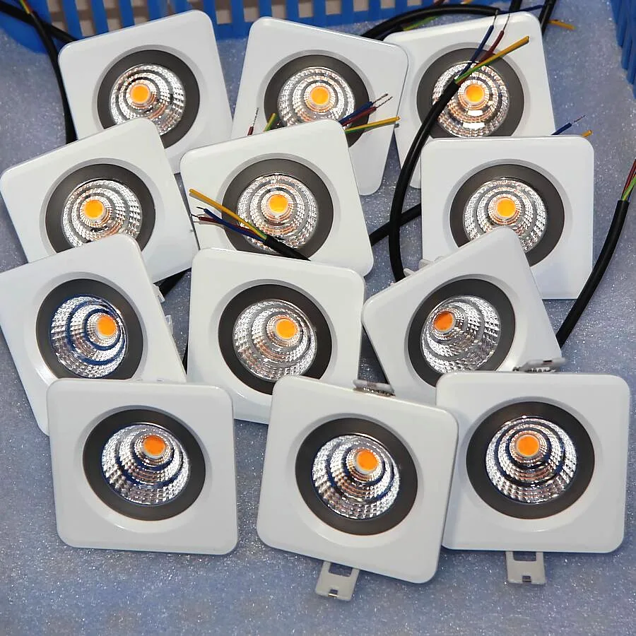 16 шт. новинка 9 Вт без драйвера с регулируемой яркостью светодиодный потолочный