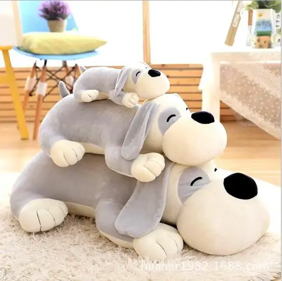 Мягкие игрушки 80 см милая лежа собаки плюшевые мягкая кукла детские плюшевая