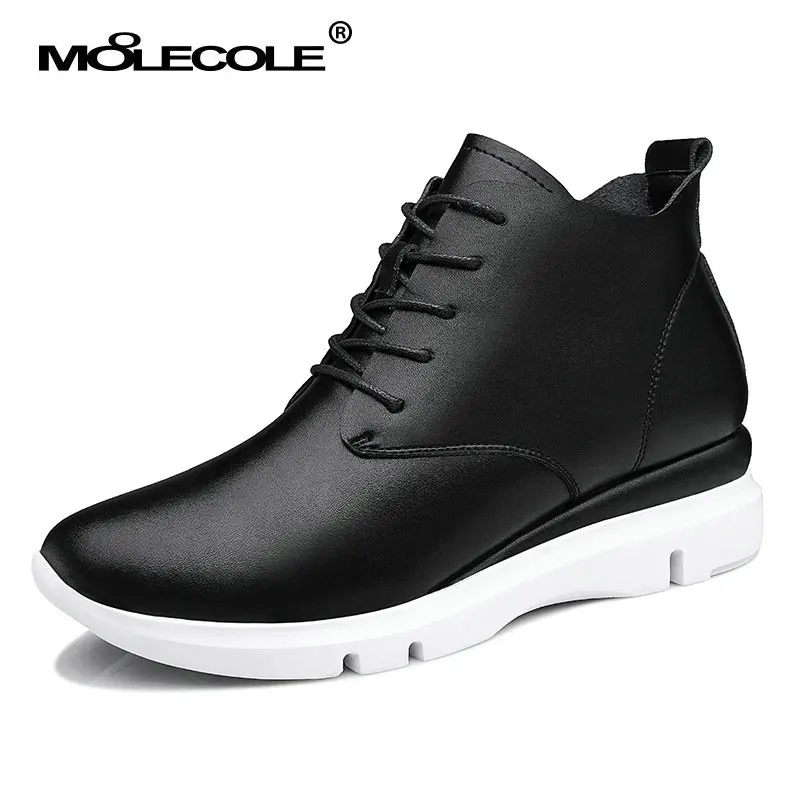 2016 Новый Женщины ИСКУССТВЕННАЯ Кожа Ботильоны Удобная Высота Увеличение белый и