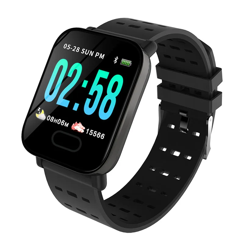 M20 Smartwatch Men Women Watch Real Time HR Blood Oxygen Pressure Monitor Long Standby 1.3&quot HD screen Sport PK Q1 P68 | Электроника